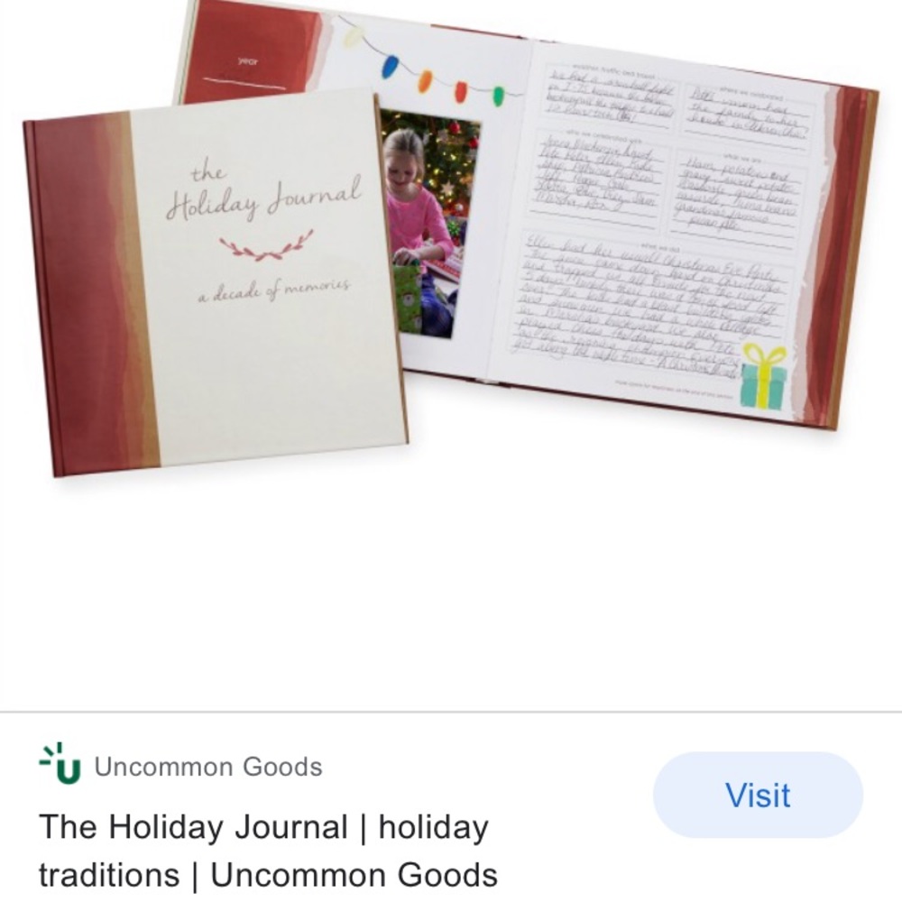 ❌DONATED❌Uncommon Goods Holiday Journal